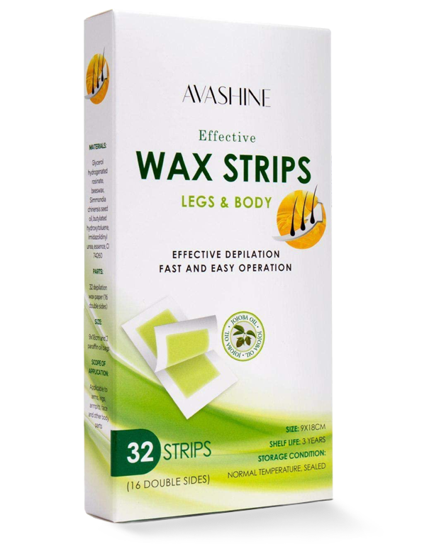 Avashine Body Wax Strips