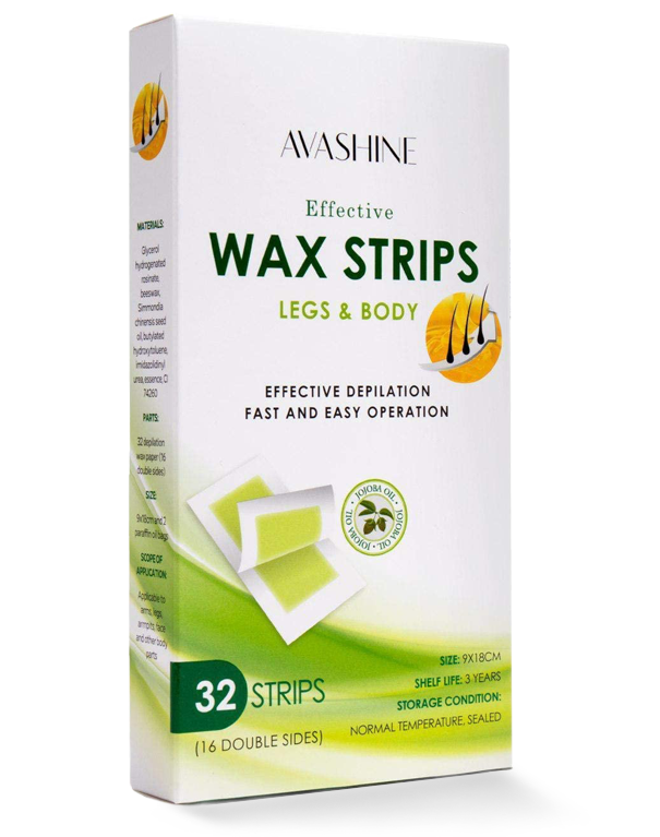 Avashine Body Wax Strips
