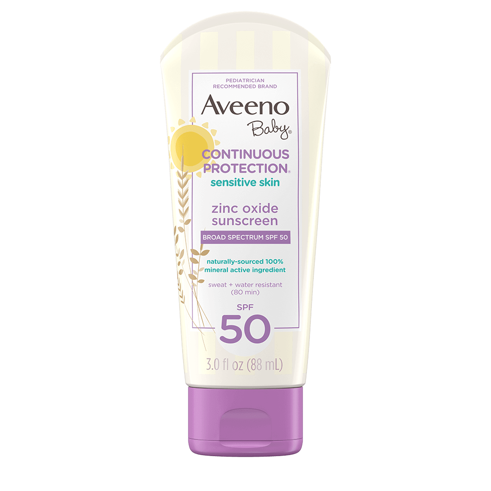Aveeno Baby Continuous Protection Zinc Oxide Mineral Sunscreen Lotion
