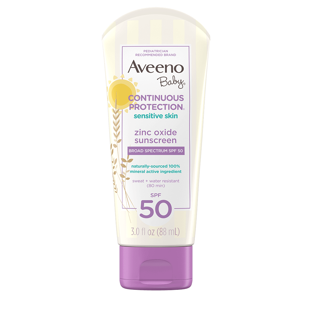 Aveeno Baby Continuous Protection Zinc Oxide Sunscreen SPF 50
