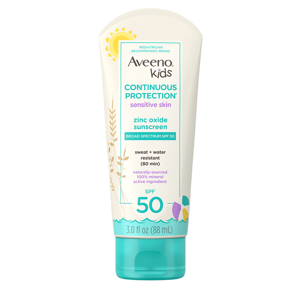 Aveeno Kids Continuous Protection Zinc Oxide Sunscreen Lotion