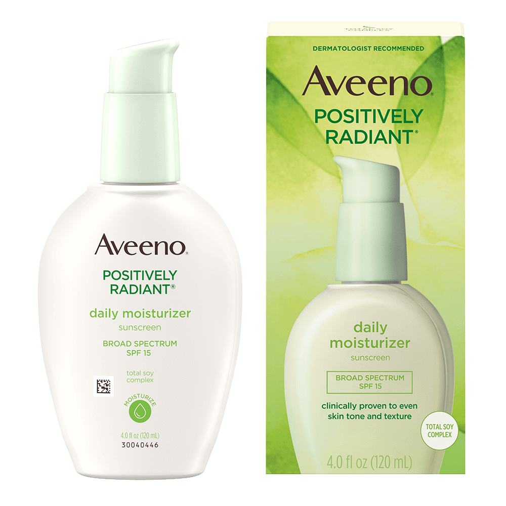 Aveeno Positively Radiant Daily Facial Moisturizer with Broad Spectrum SPF 15