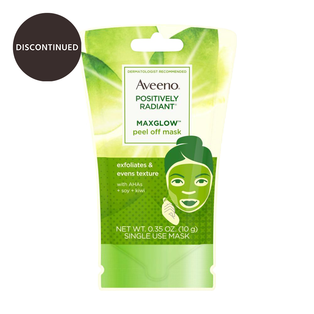Aveeno Positively Radiant MaxGlow Peel Off Exfoliating Face Mask with Alpha Hydroxy Acids