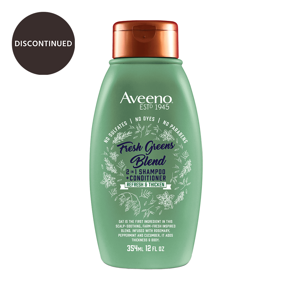 Aveeno Scalp Soothing Fresh Greens Blend 2-in-1 Shampoo + Conditioner, 12 Ounce 2-in-1 Shampoo & Conditioner