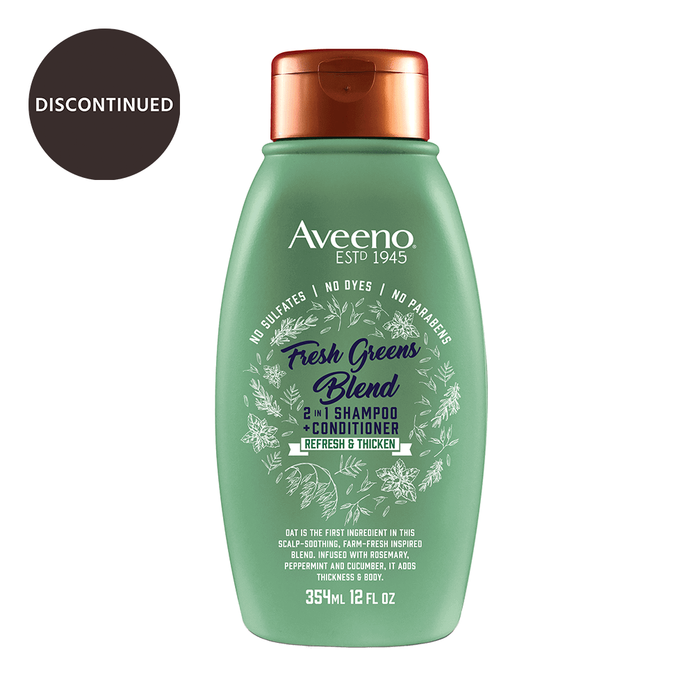 Aveeno Scalp Soothing Fresh Greens Blend 2-in-1 Shampoo + Conditioner, 12 Ounce 2-in-1 Shampoo & Conditioner