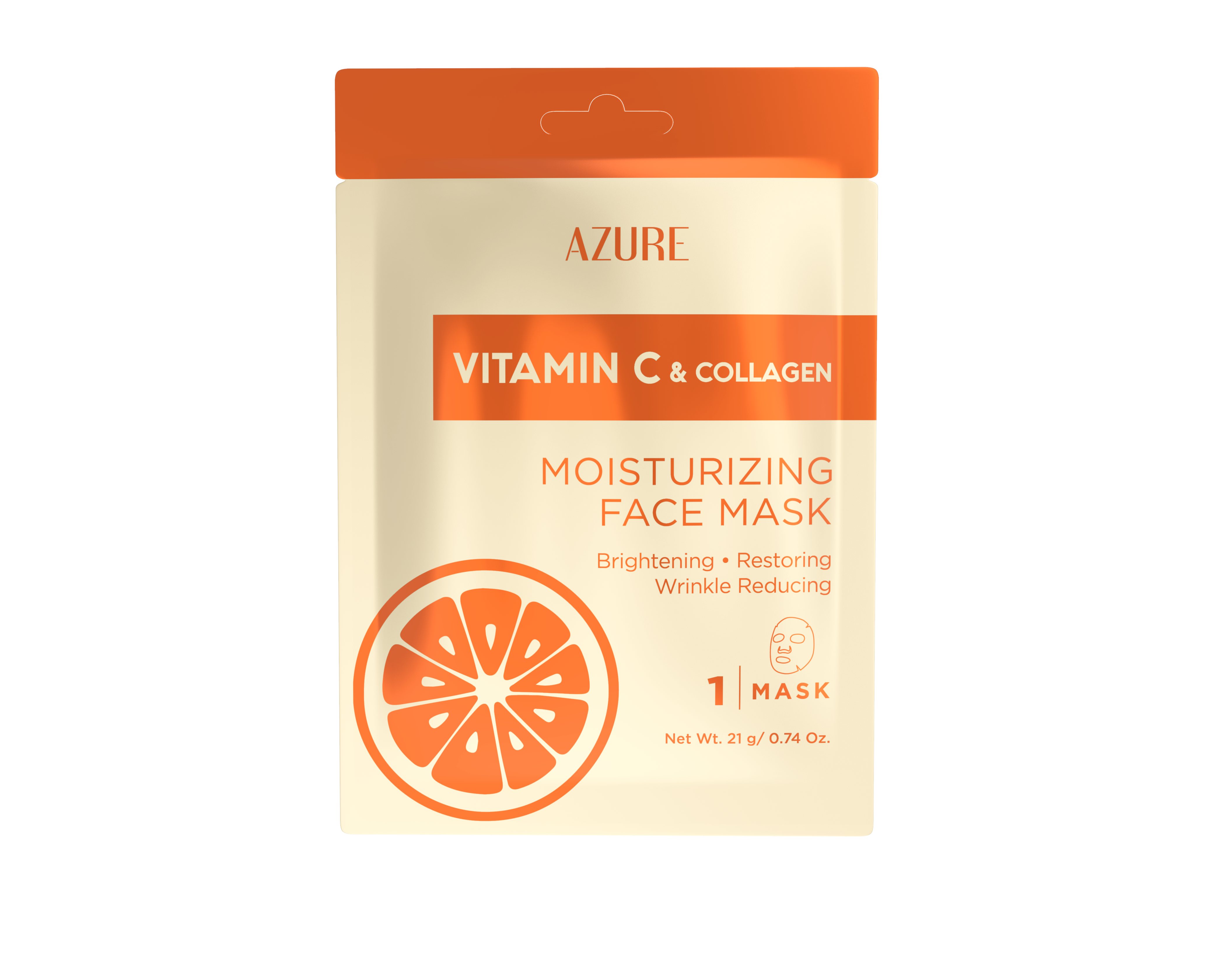 AZURE Vitamin C & Collagen Moisturizing Facial Sheet Mask