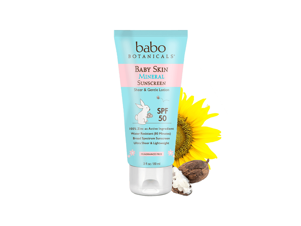 Babo Botanicals Baby Skin Mineral Sunscreen Lotion SPF 50 Broad Spectrum