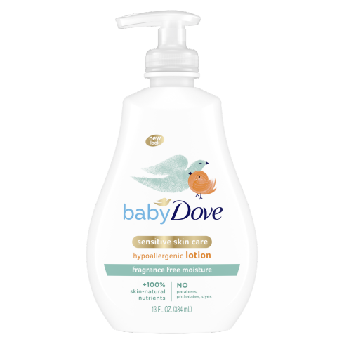 Baby Dove Face and Body Lotion for Sensitive Skin Sensitive