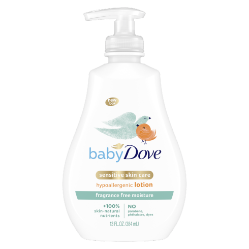 Baby Dove Face and Body Lotion for Sensitive Skin Sensitive