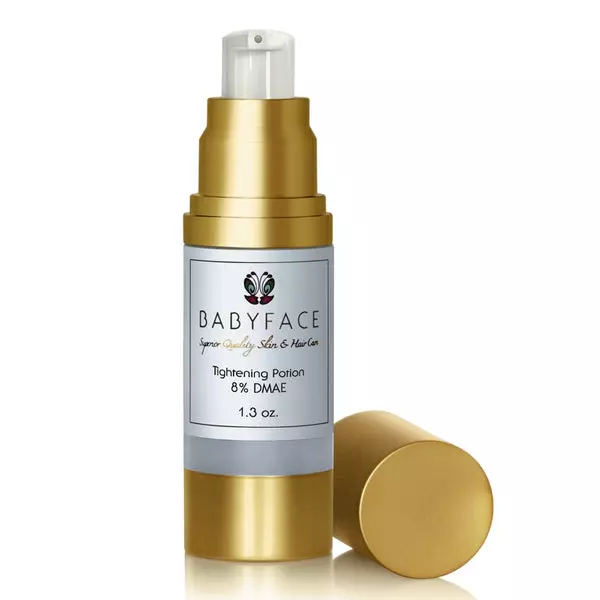 Babyface [Extra Strength 8%] DMAE Tightening Serum, Pore Refining, Face Firming, Anti-Aging with Matrixyl 3000, 1.3 oz.