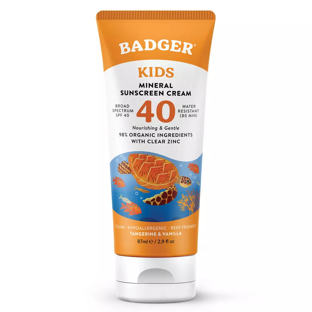 Badger Broad Spectrum SPF 40 Natural Mineral Sunscreen Cream