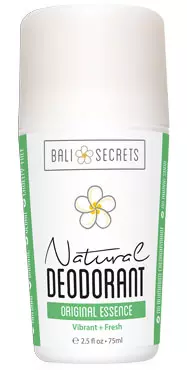 BALI SECRETS All Natural Deodorant for Women & Men. Organic & Vegan. Pure Ingredients. All Day Protection. 2.5 fl oz [Scent: Original Essence]
