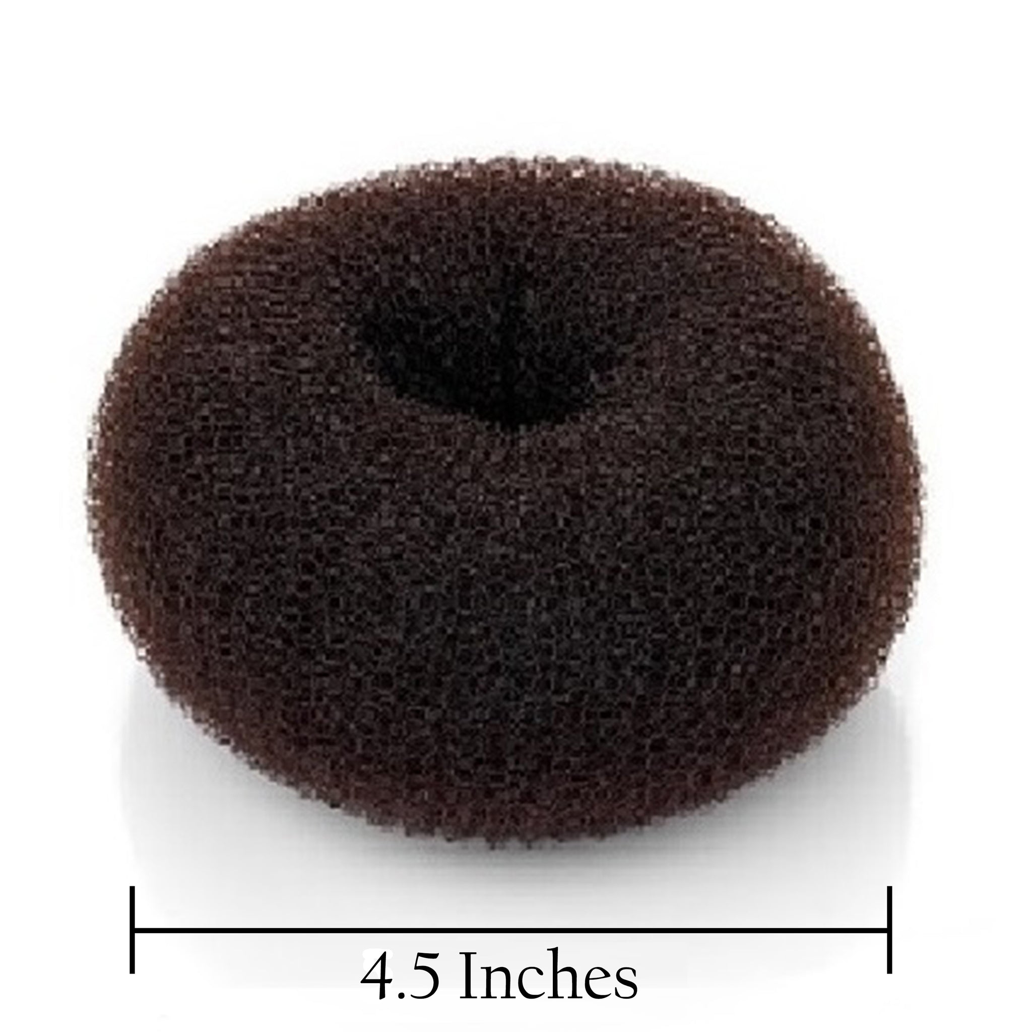 Beaute Galleria Hair Donut Bun Maker Ring Style Mesh Chignon Ballet Sock Bun (Small, Brown) Small Brown