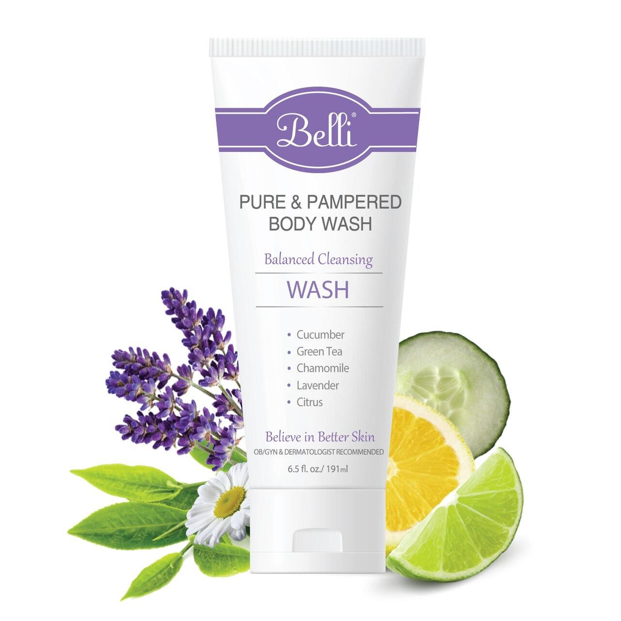 Belli Pure and Pampered Body Wash - Natural Body Wash