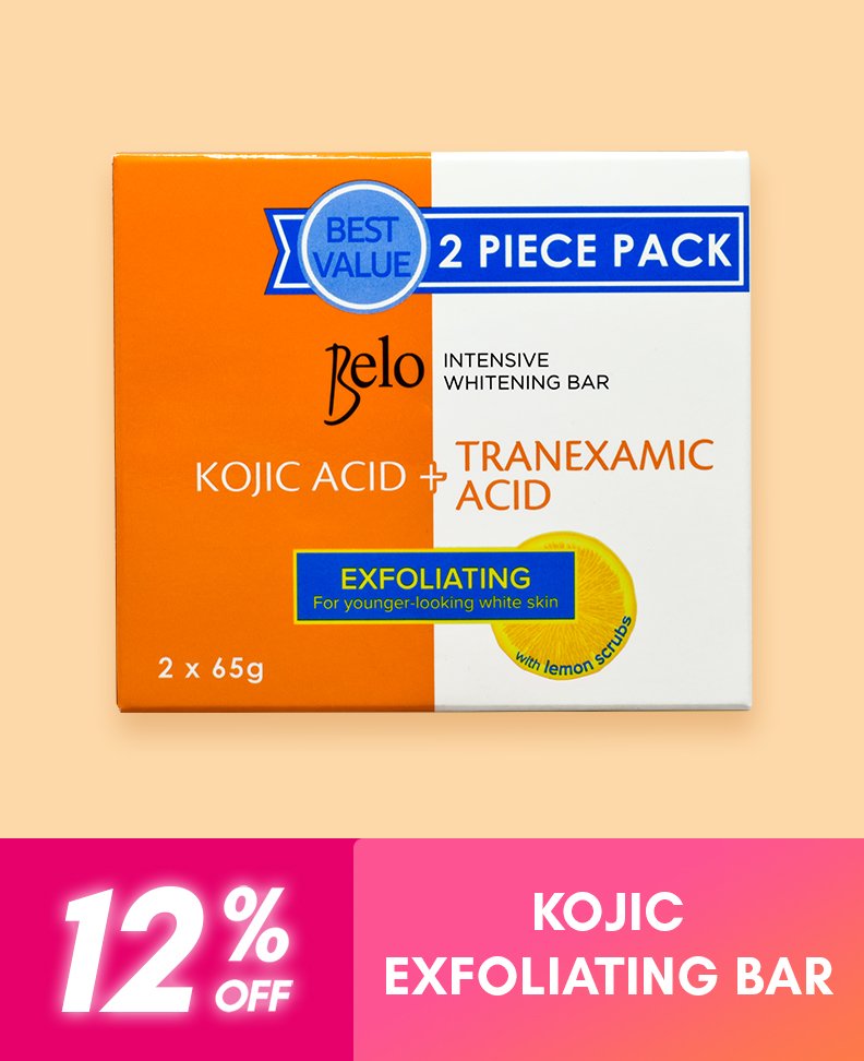 Belo Essential Kojic Acid + Tranexamic Acid Intensive Whitening Bar