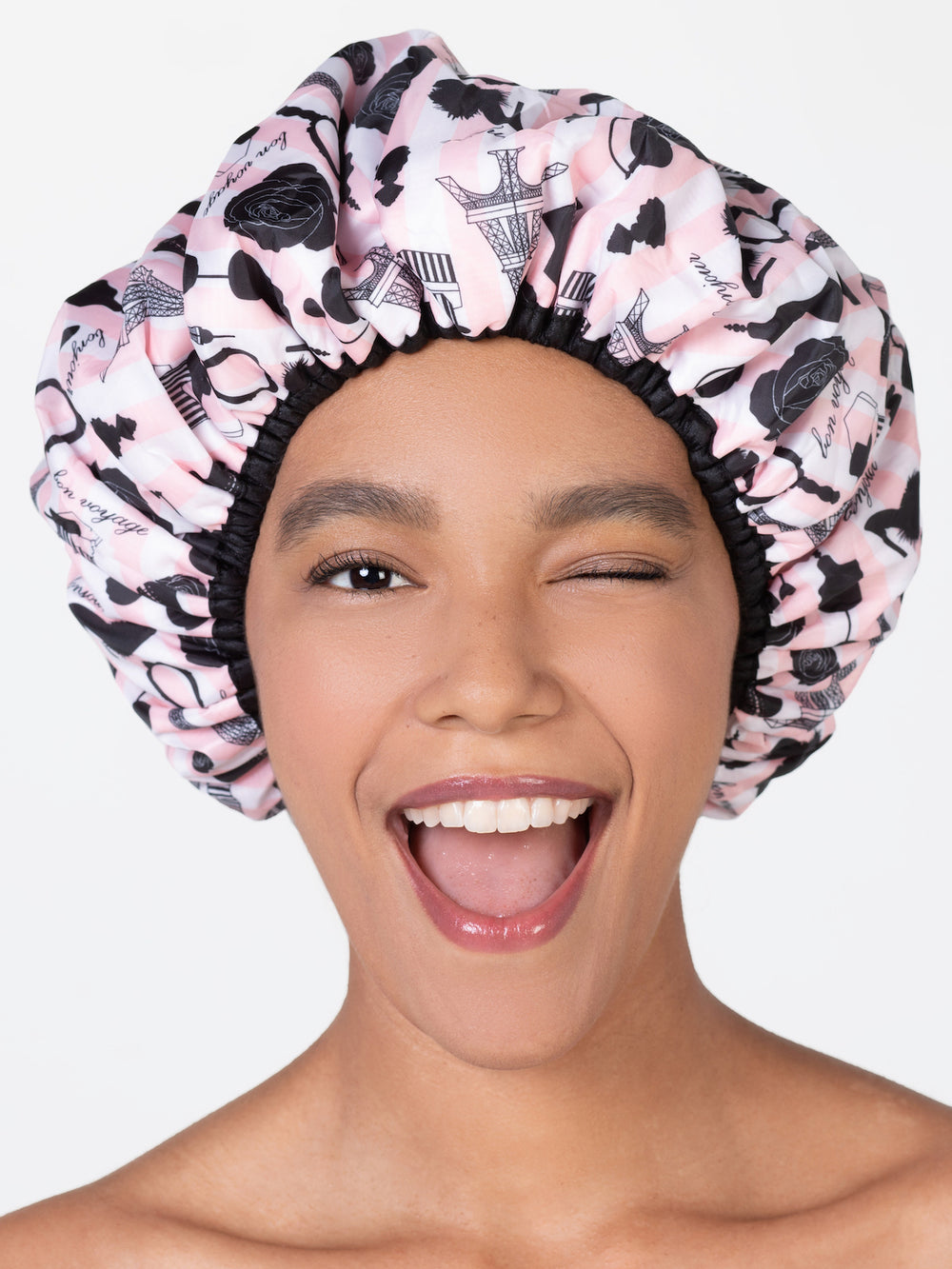 Betty Dain Socialite Collection Terry Lined Shower Cap