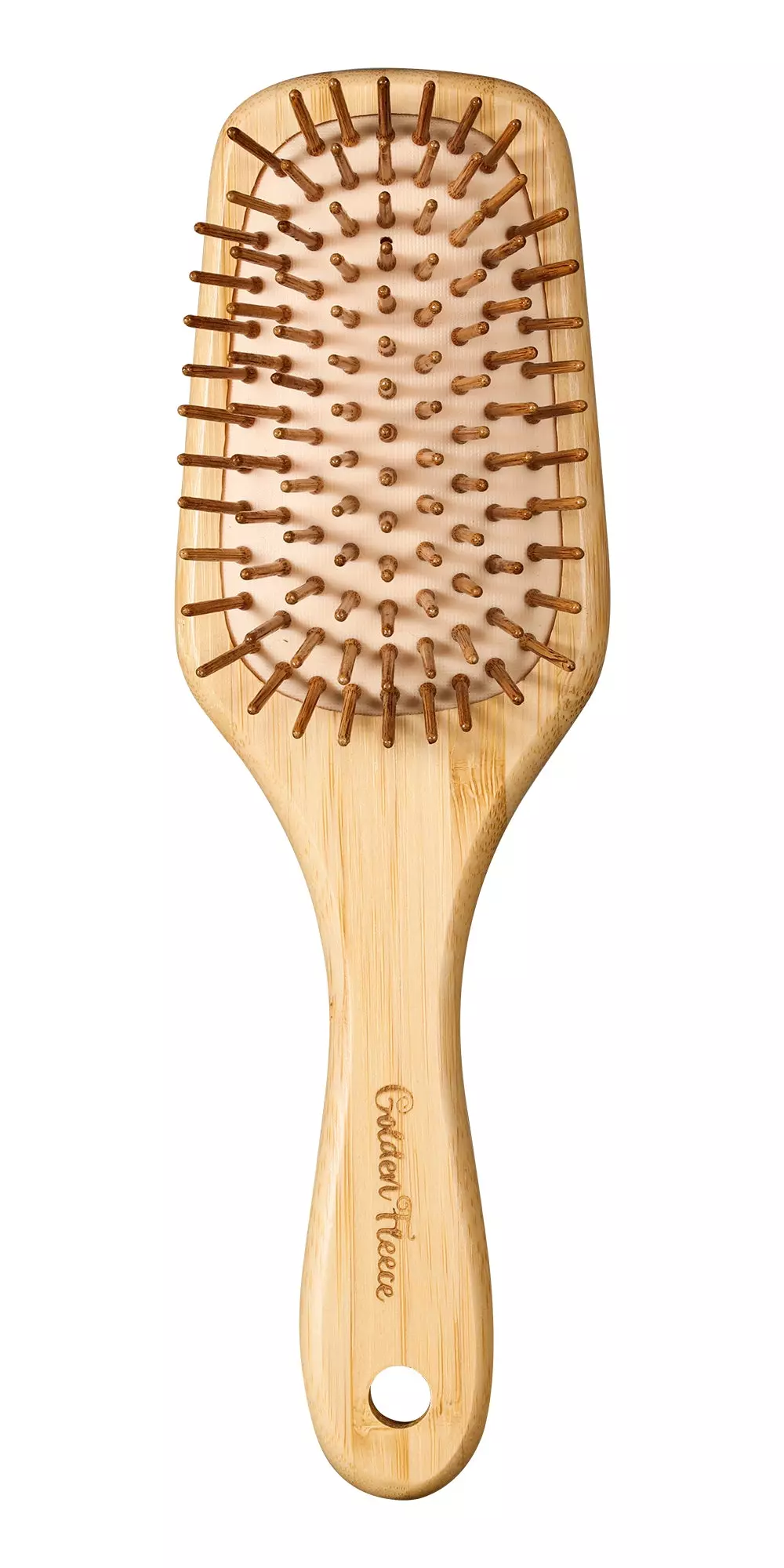 BFWood Bamboo Paddle Hairbrush with Bamboo Bristles for Massaging Scalp pin bristle