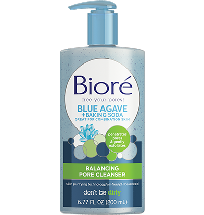 Biore Daily Blue Agave + Baking Soda Balancing Pore Cleanser