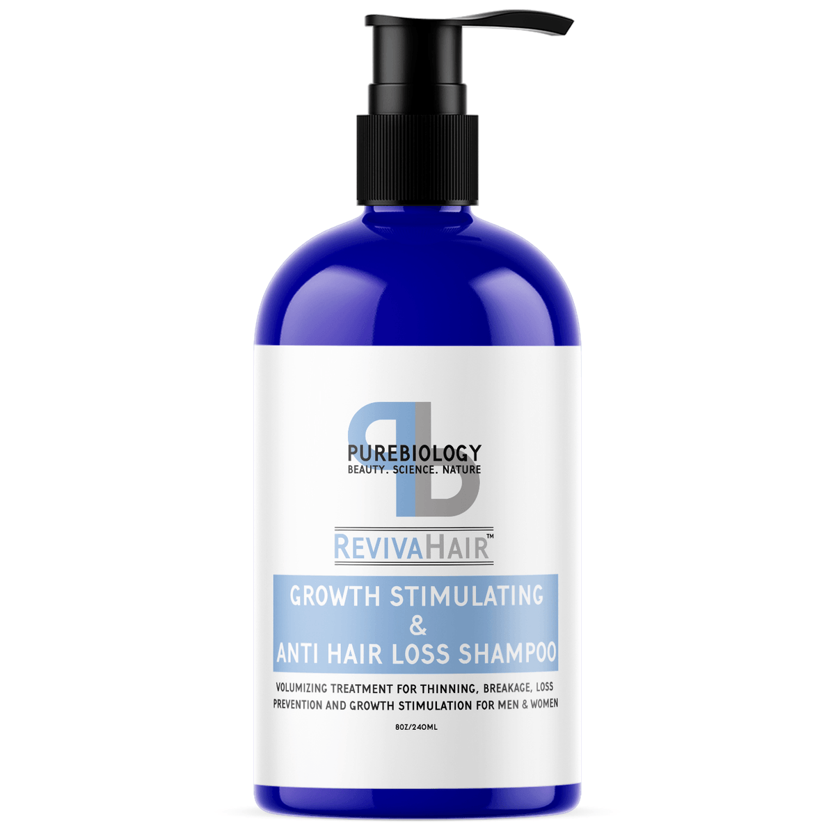 Biotin Shampoo for Thinning Hair Care | RevivaHair Volumizing Shampoo with Procapil Keratin and Rosemary Oil for Hair Treatment | Thinning Hair Shampoo for Men and Women with Vitamin B and E