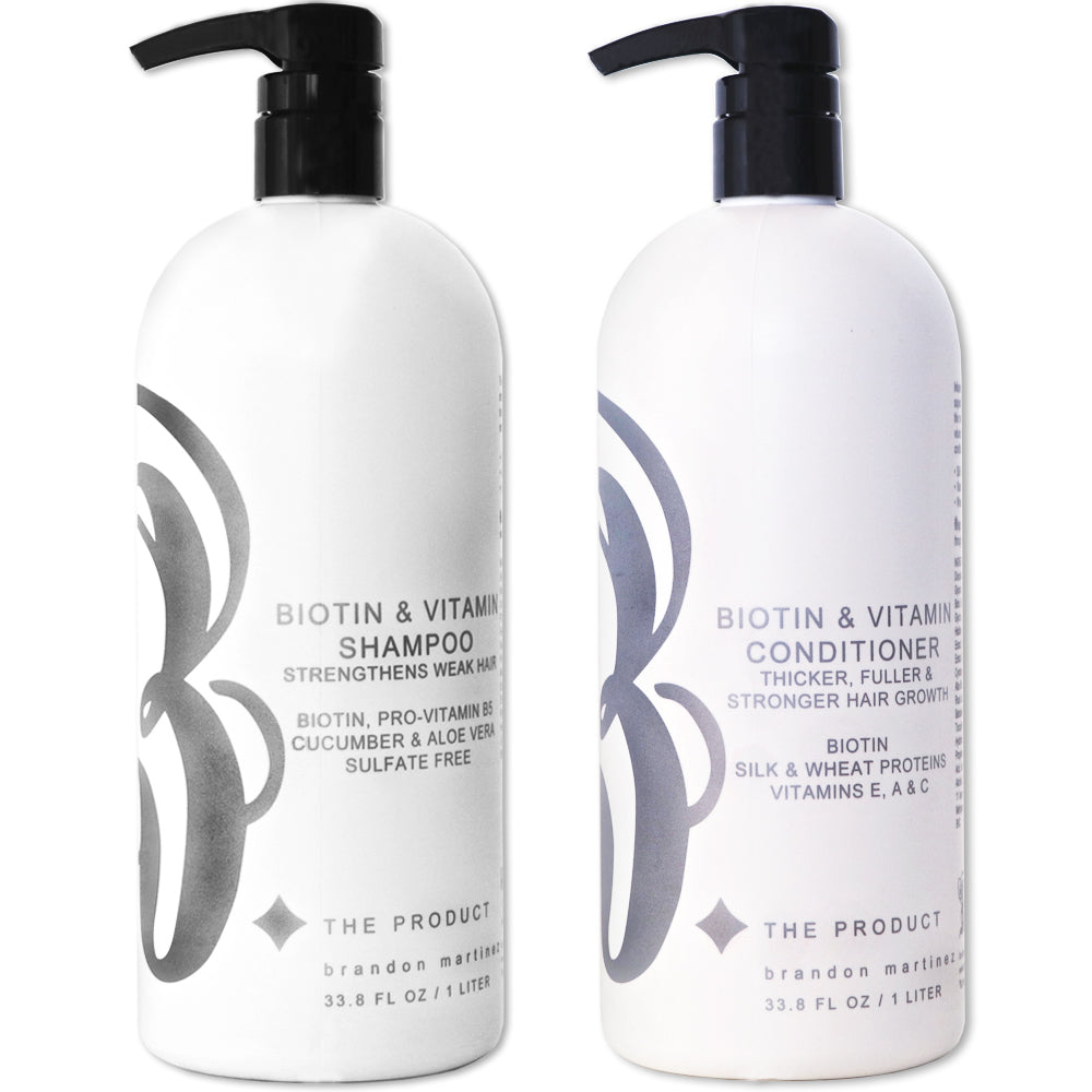 Biotin Vitamin Shampoo & Conditioner for Hair Growth Set
