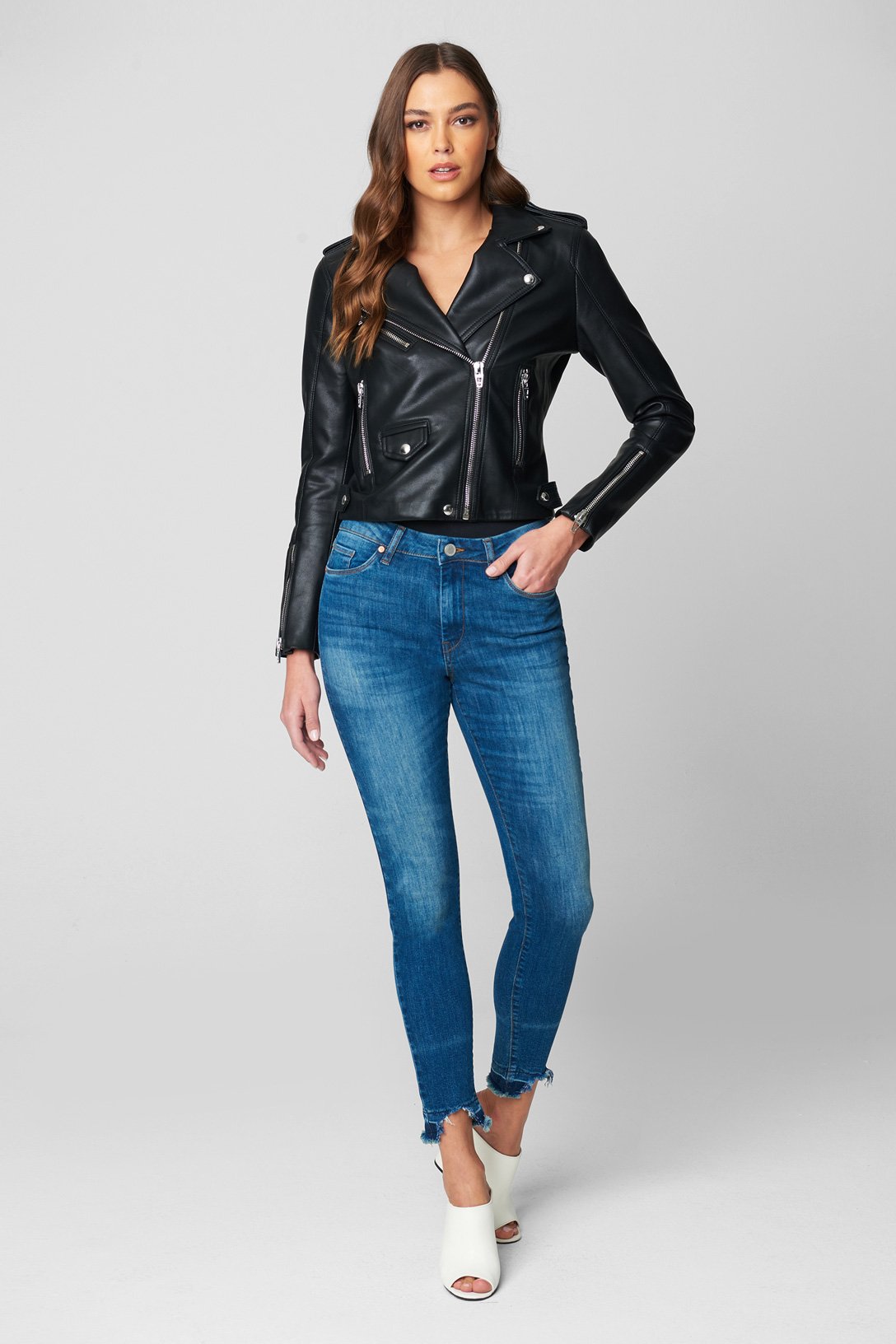 [BLANKNYC] Luxury Clothing Leather Motorcycle Jacket