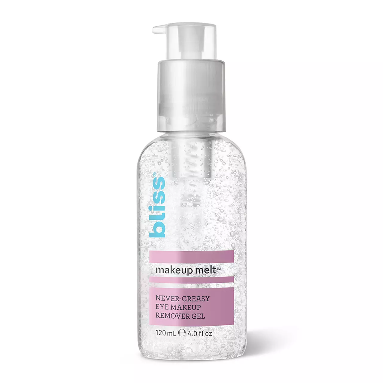 Bliss - Makeup Melt Never-Greasy Eye Makeup Remover Gel | Cooling & Soothing Gel for Eye Makeup Removal | Hydrating Eyelid Cleanser & Mascara Remover | Vegan | Cruelty Free | Paraben Free | 4.0 fl.oz.