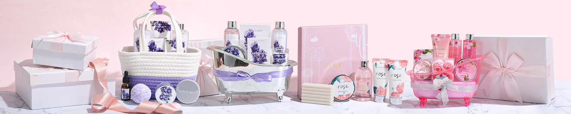 Body & Earth Bath Spa Gift Set, Lavender
