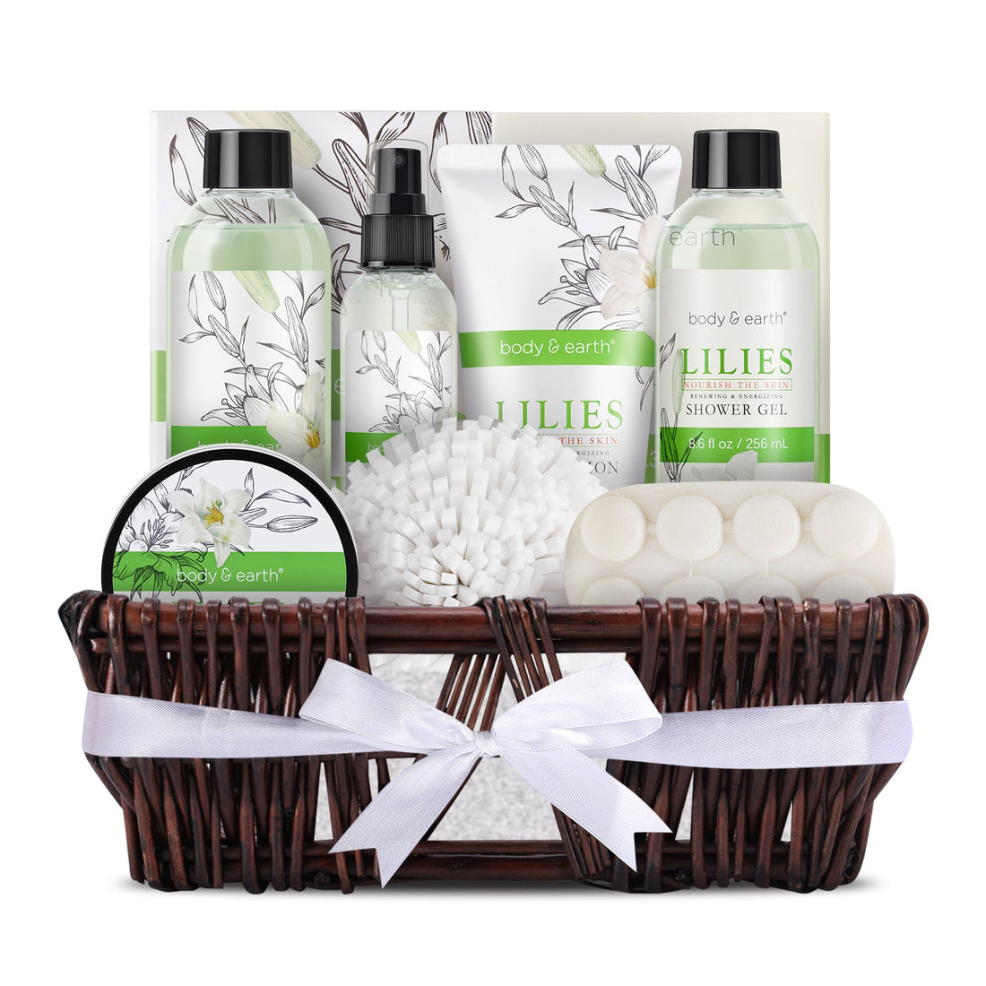 Body & Earth Gift Basket, Lily