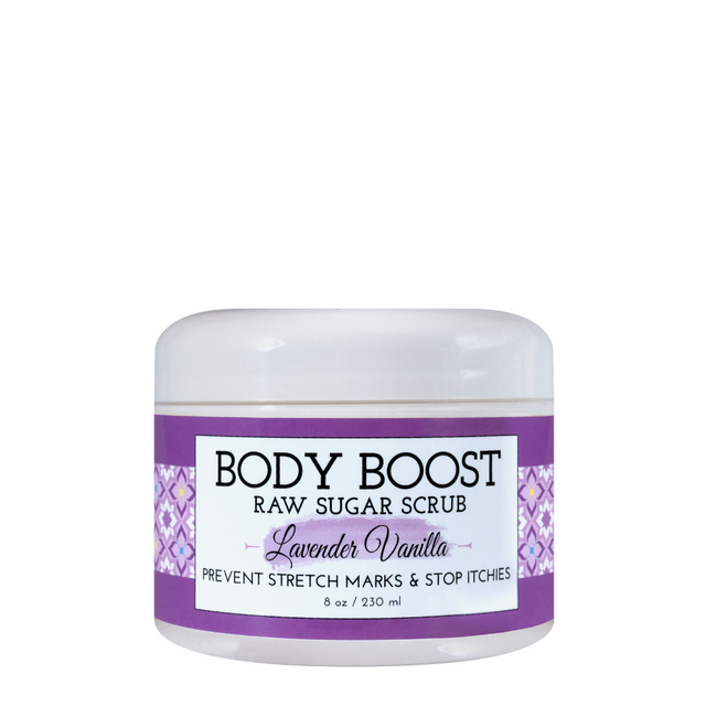 Body Boost Lavender Vanilla Raw Sugar Scrub