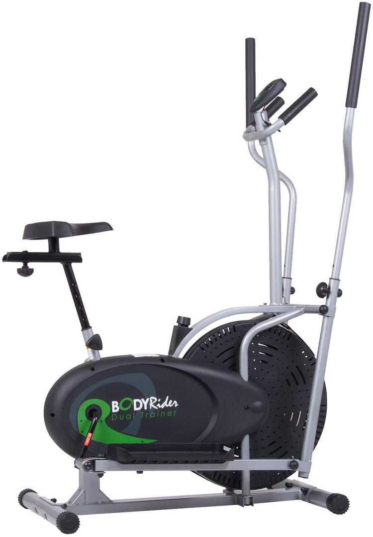 Body Rider Body Flex Sports Elliptical Exercise Machine, at-Home Exercise Equipment Black/Green/Silver ,One Size