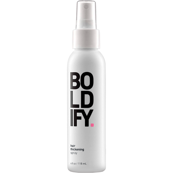 BOLDIFY Hair Thickening Spray - Get Thicker Hair in 60 Seconds - Stylist Recommended Hair Products for Women & Men - Hair Volumizer + Texture Spray Hair Thickener for Fine Hair - 4 oz 4 Fl Oz (Pack of 1)