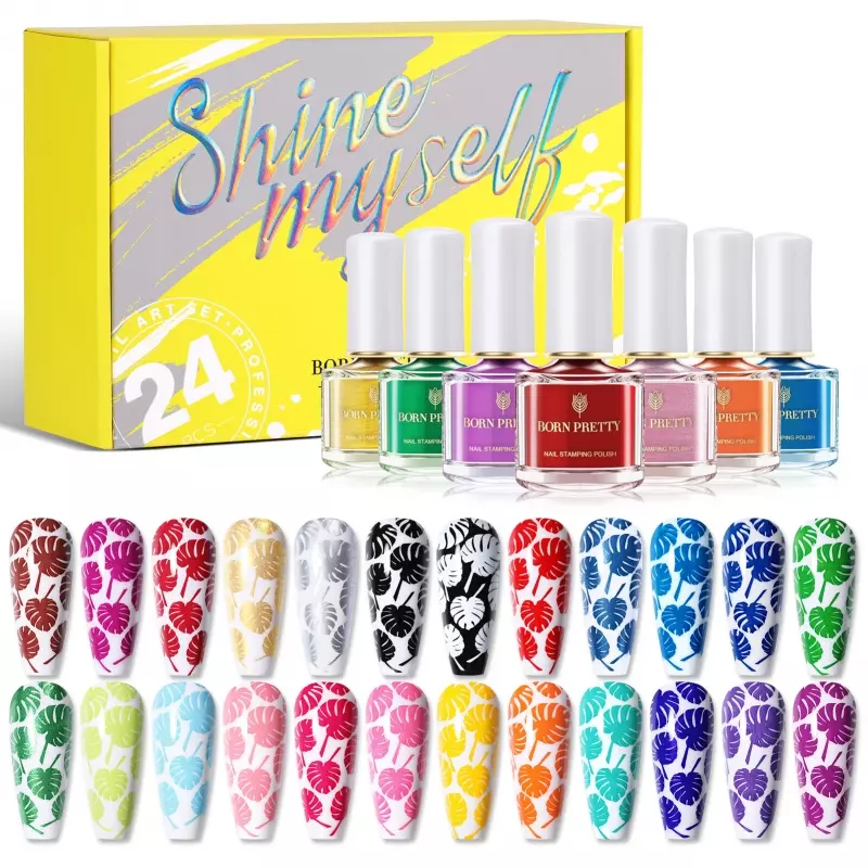 Born Pretty Nail Stamping Polish – Set Of 24