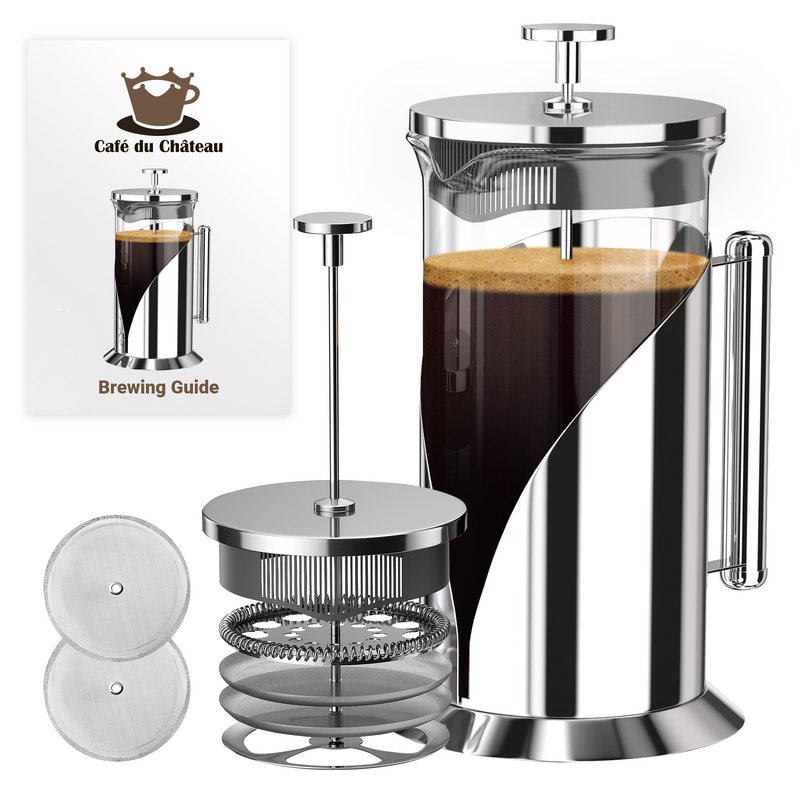 Cafe du Chateau French Press Coffee Maker (34 Ounce)