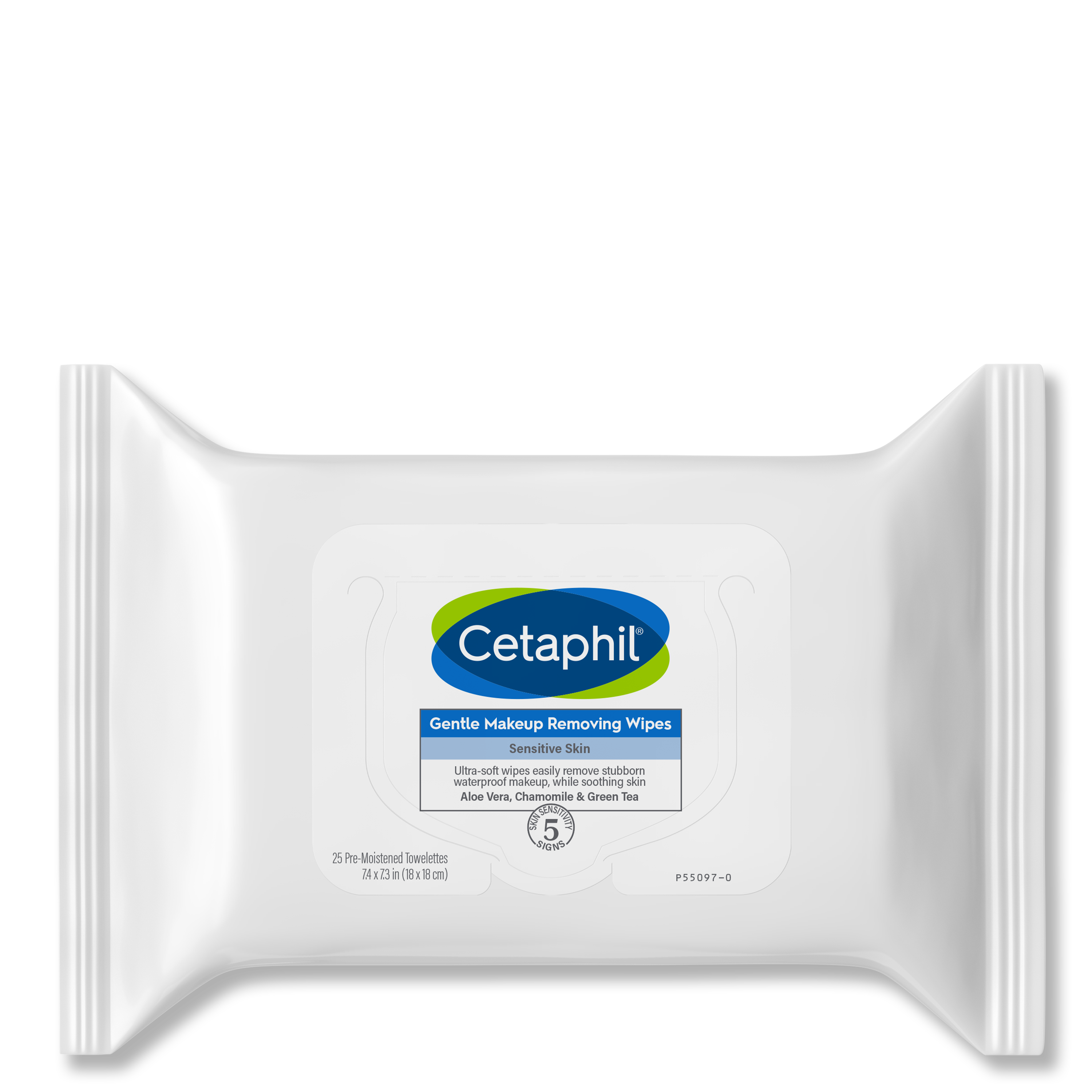 Cetaphil Gentle Makeup Removing Face Wipes, Daily Cleansing Facial Towelettes Gently Remove Makeup, Fragrance and Alcohol Free, 25 Count Makeup Remover Wipes