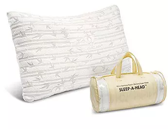 Clara Clark Bamboo Memory Foam Pillow, Luxury Bamboo Pillow Queen Size Set of 4, Firm Bed Pillow for Sleeping, Breathable Shredded Memory Foam Pillows, Adjustable Memory Pillow 20x30 Inches Queen (Pack of 4)