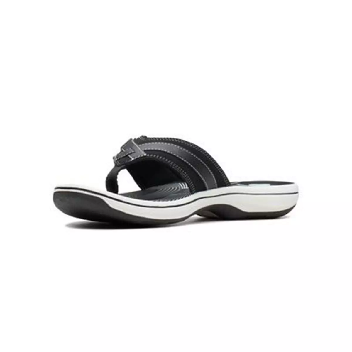 Clarks Breeze Sea Black Synthetic Flip-flops