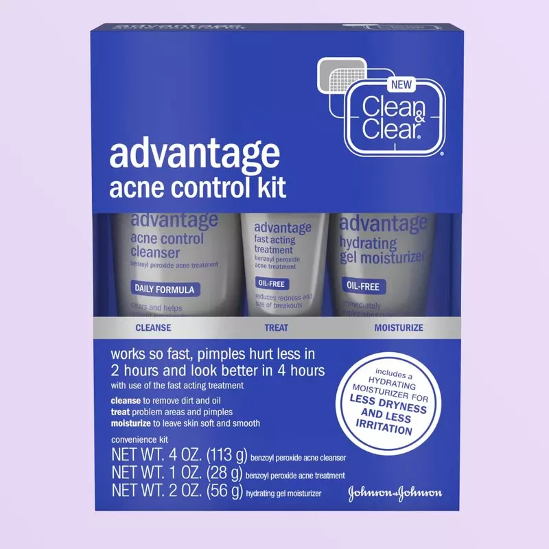 Clean & Clear Advantage Acne Control Kit with Benzoyl Peroxide