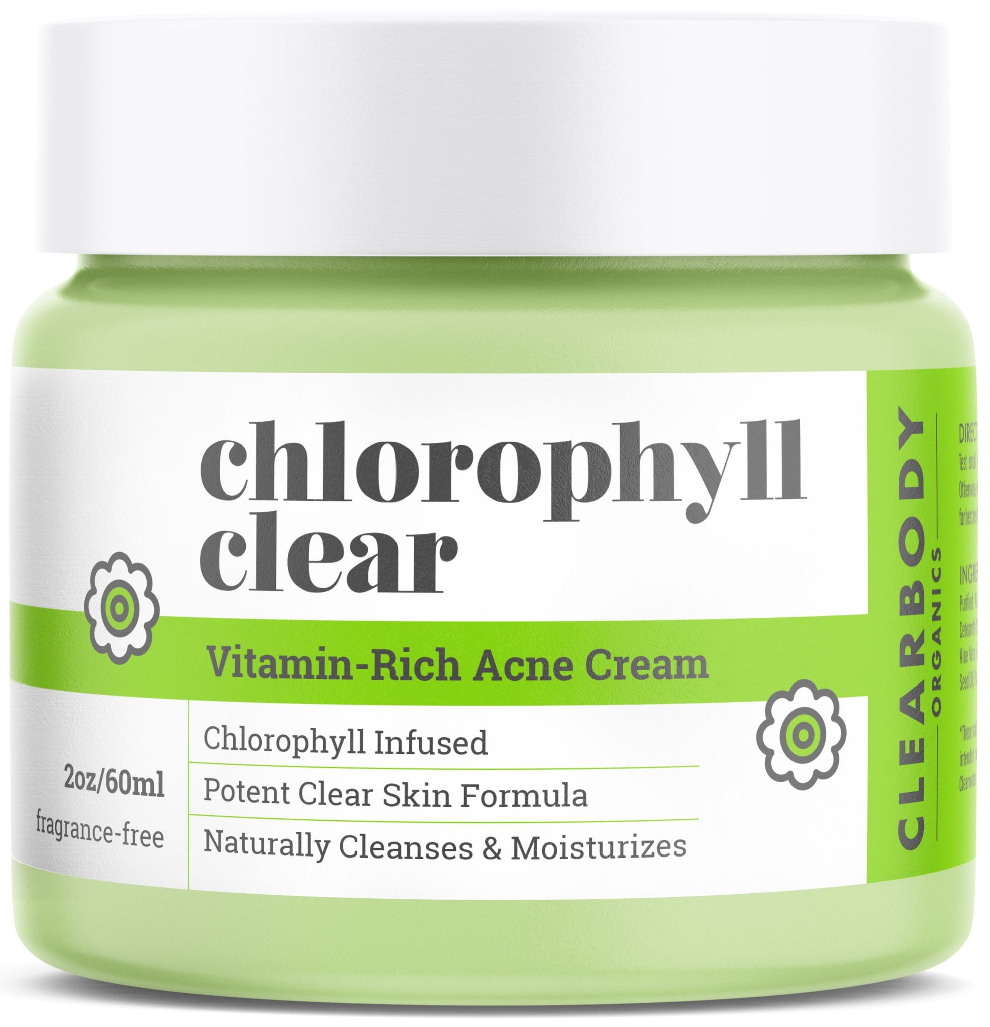 Clearbody Organics Chlorophyll Clear Vitamin-Rich Acne Cream