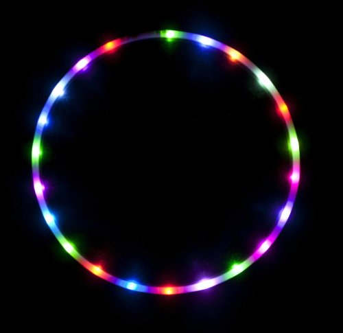 COLIBROX Cotton Candy Rainbow LED Hula Hoop