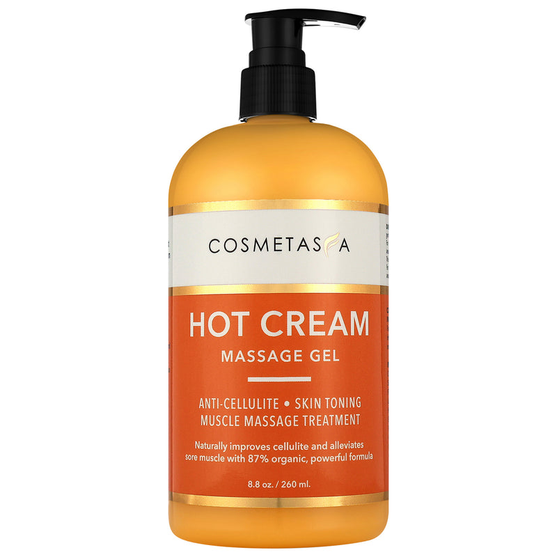 Cosmetasa Hot Cream Massage Gel - Natural and 87% Organic Cellulite Cream
