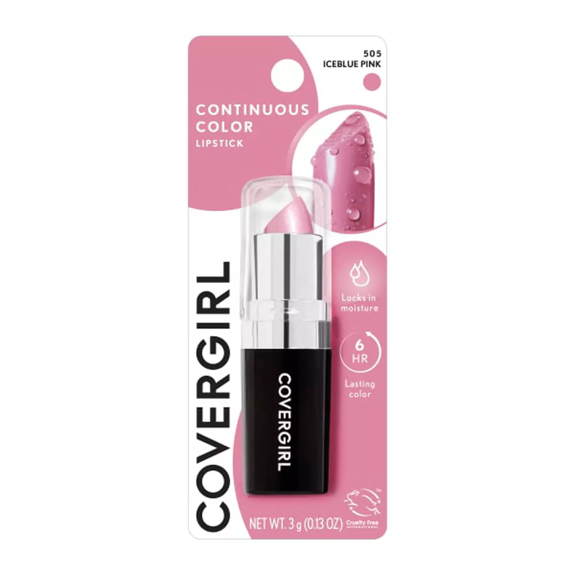 Cover Girl Continuous Color Lipstick - Iceblue Pink