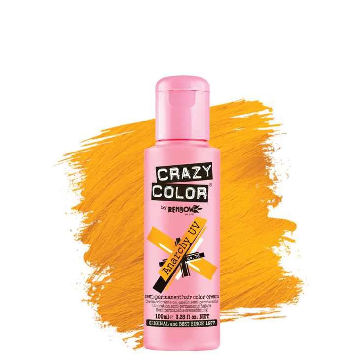 Crazy Color Semi-Permanent Hair Color Cream – Anarchy UV No. 76