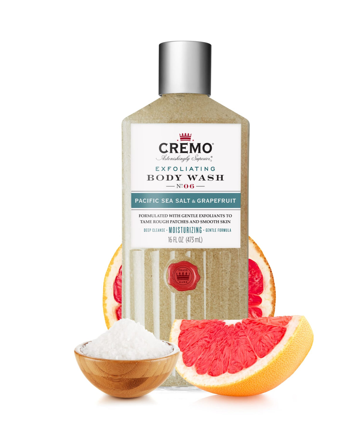 Cremo Exfoliating Body Wash – No. 6 Pacific Sea Salt and Grapefruit