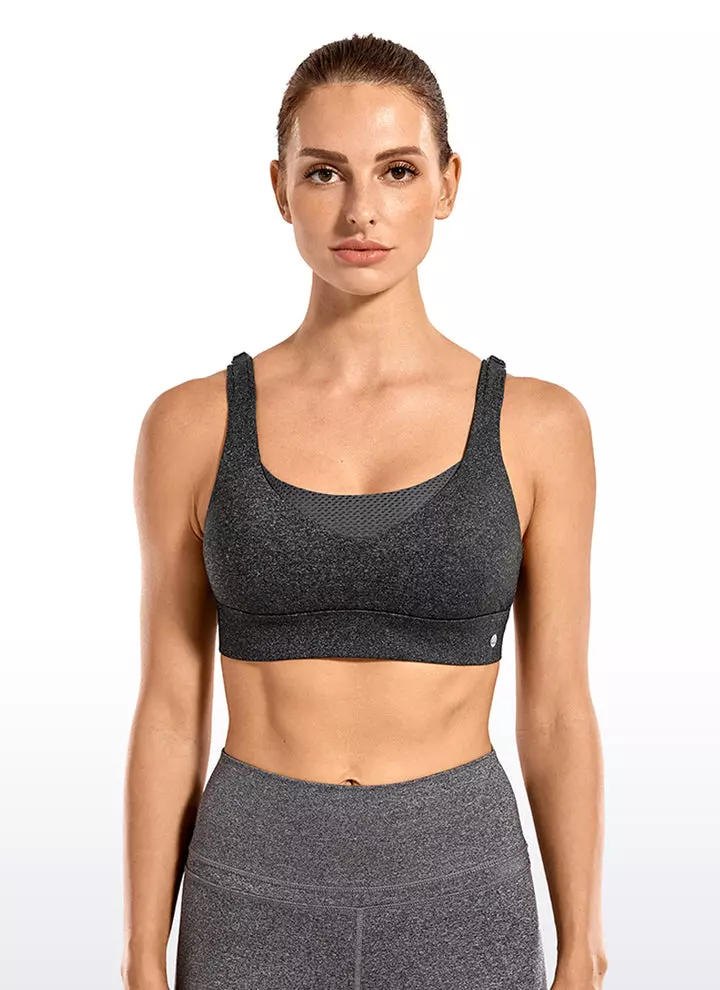 CRZ Yoga Sports Bra With Back Hooks