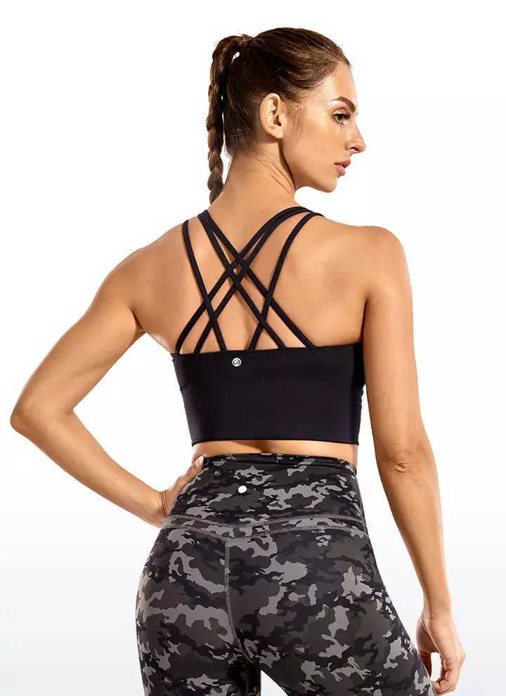 CRZ Yoga Strappy Longline Sports Bra