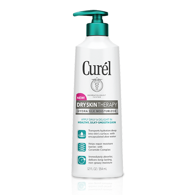 Curel Extra Dry Skin Therapy Body Lotion, Body and Hand Lotion, Hydra Silk Moisturizer, 12 Ounce, with Advanced Ceramide Complex, and Aloe Water