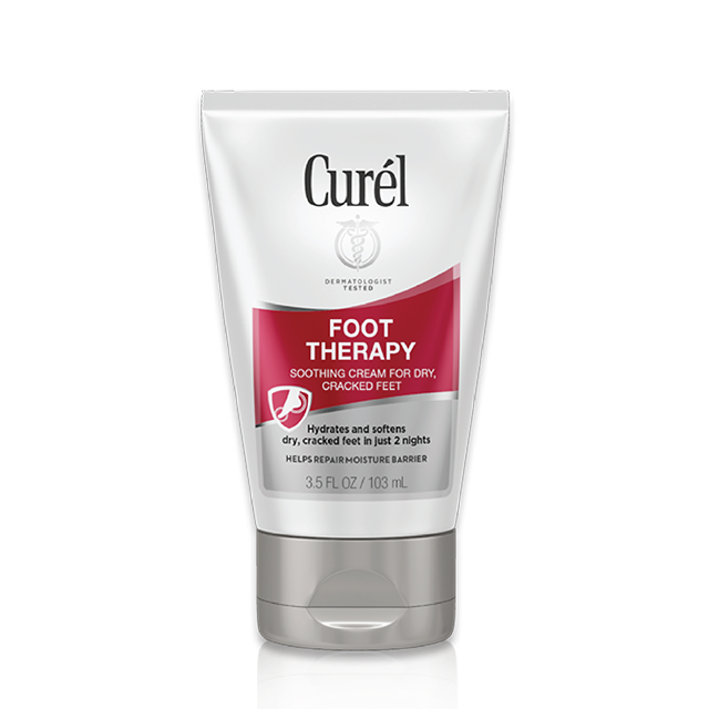 Curel Foot Therapy Cream, Soothing Lotion for Dry, Callused Feet and Cracked Heels, Quick Absorbing, Humectant Moisturizer, 3.5 Ounce, with Shea Butter, Coconut Milk, and Vitamin E