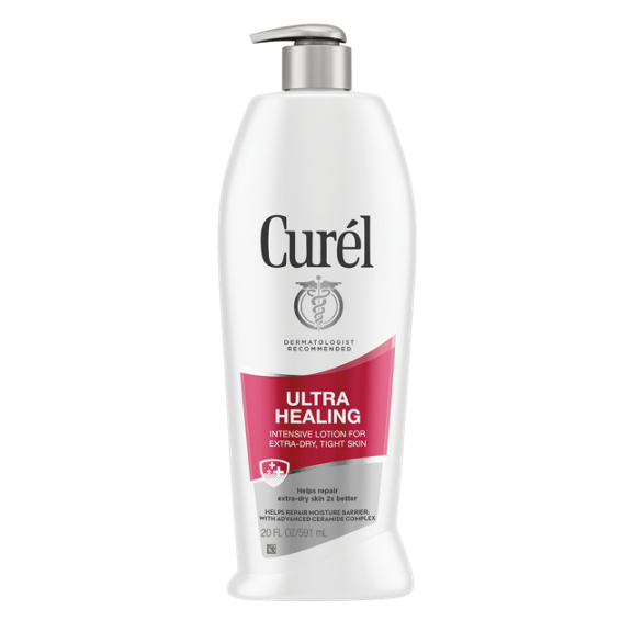 Curel Ultra Healing Lotion, Hand and Body Moisturizer for Extra Dry Skin, with Advanced Ceramide Complex and Hydrating Agents, for Tight Skin, 20 Ounces Unscented? 20 Fl Oz (Pack of 1)