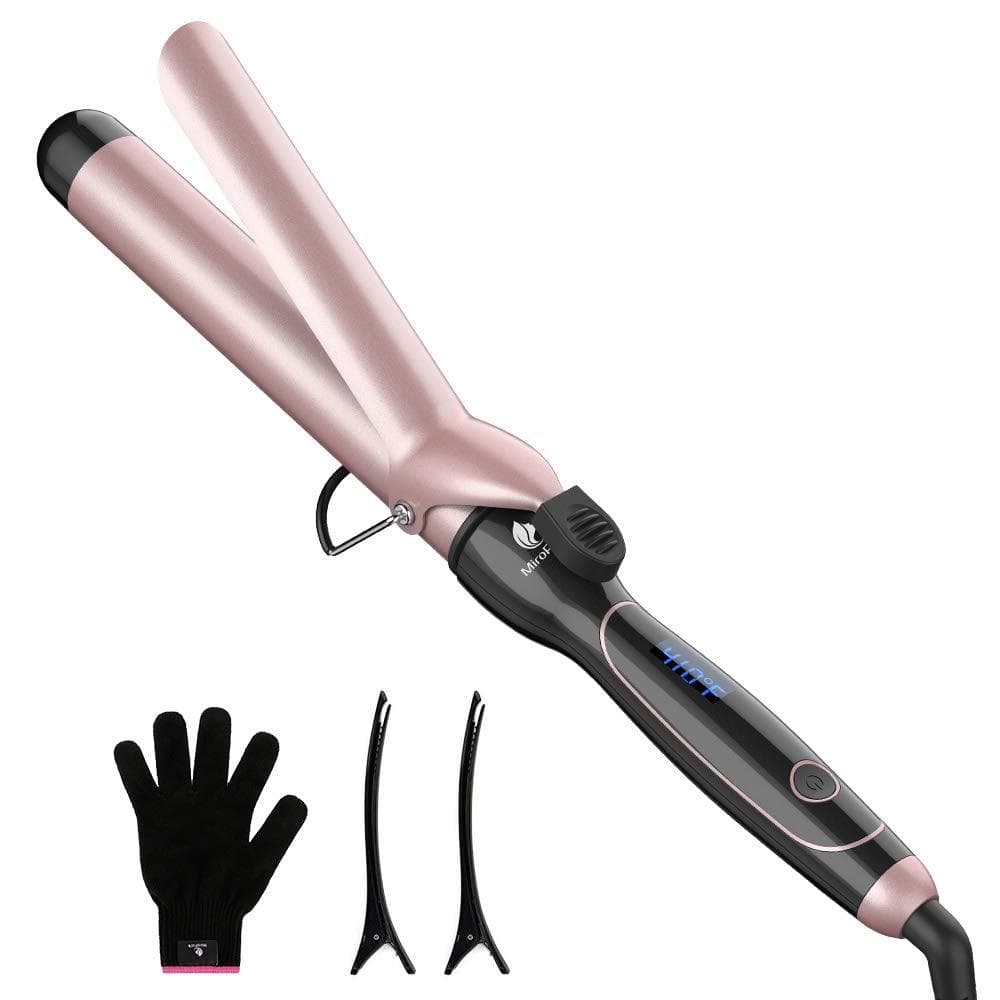 Curling Iron 1 1/2-inch Dual Voltage Instant Heat with Extra-Smooth Tourmaline Ceramic Coating