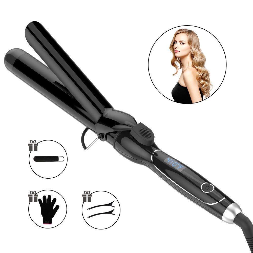 Curling Iron 1 1/4-inch Dual Voltage Instant Heat with Ceramic Coating
